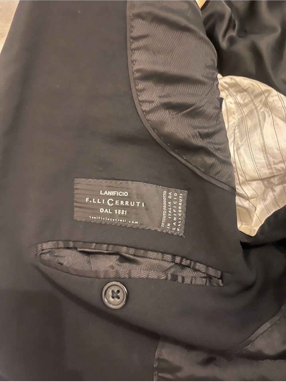 Banana republic men’s black blazer size 42S - Picture 3 of 3